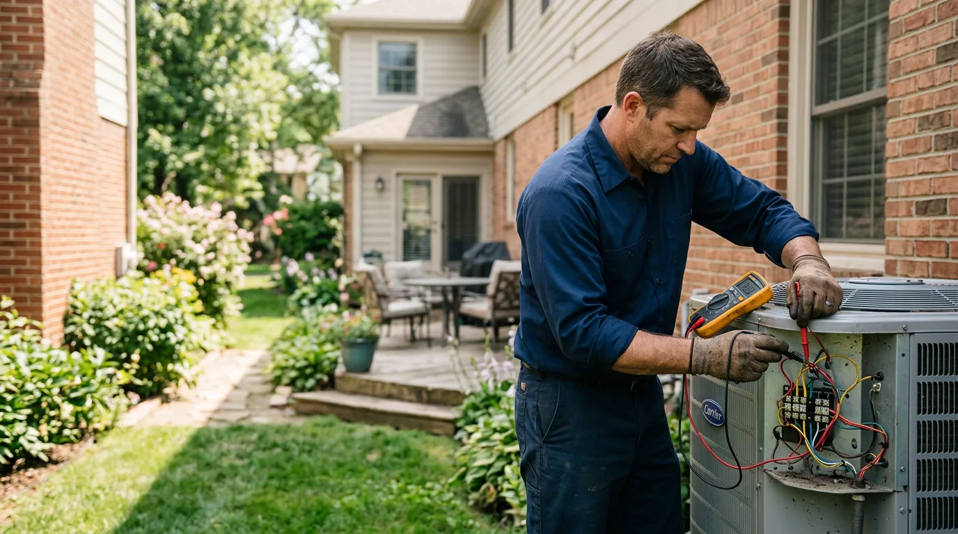 HVAC technician working near West Millgrove, OH